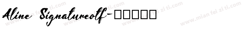 Aline Signatureotf字体转换